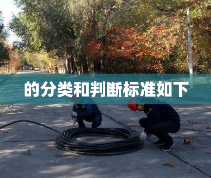 的分类和判断标准如下