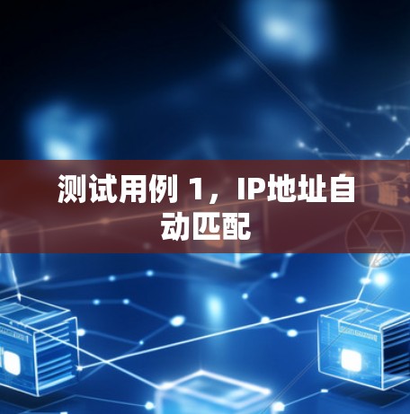 测试用例 1，IP地址自动匹配
