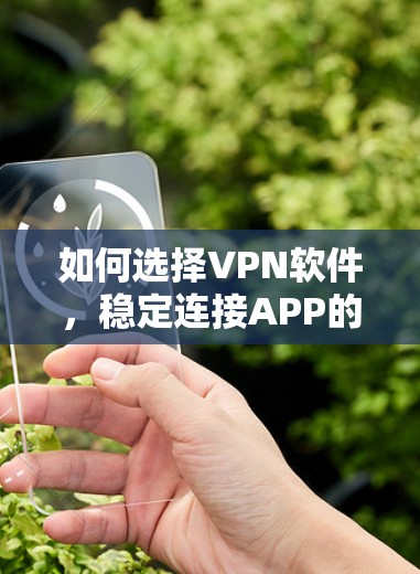 如何选择VPN软件，稳定连接APP的必选之路