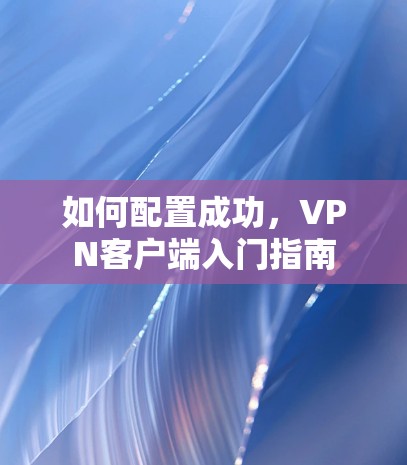 如何配置成功,<strong>VPN客户端</strong>入门指南